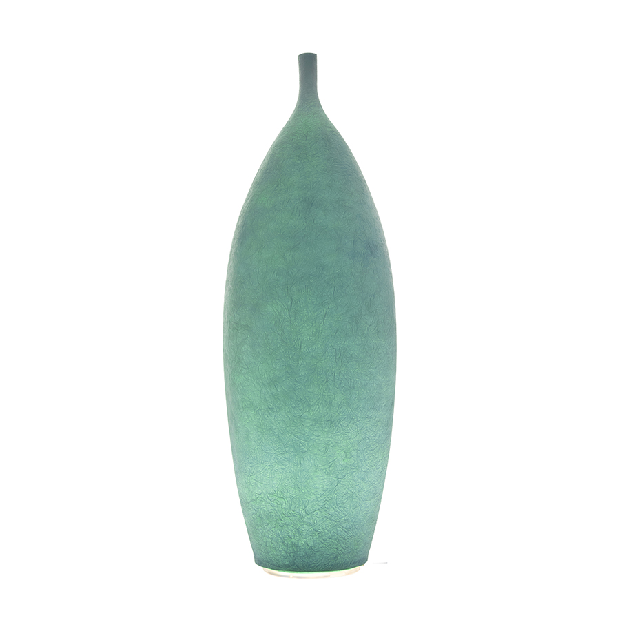 IN-ES.ARTDESIGN lampadaire pour extérieur TANK 2 OUT (Turquoise - Nebulite)