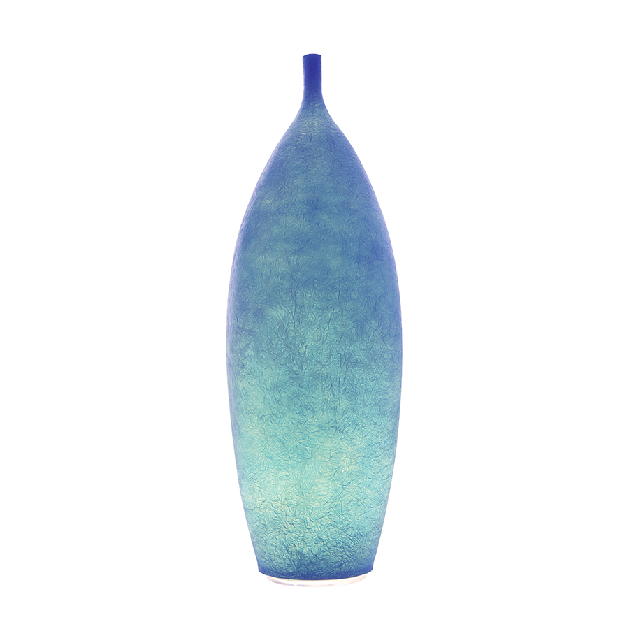 IN-ES.ARTDESIGN lampadaire pour extérieur TANK 2 OUT (Bleu - Nebulite)