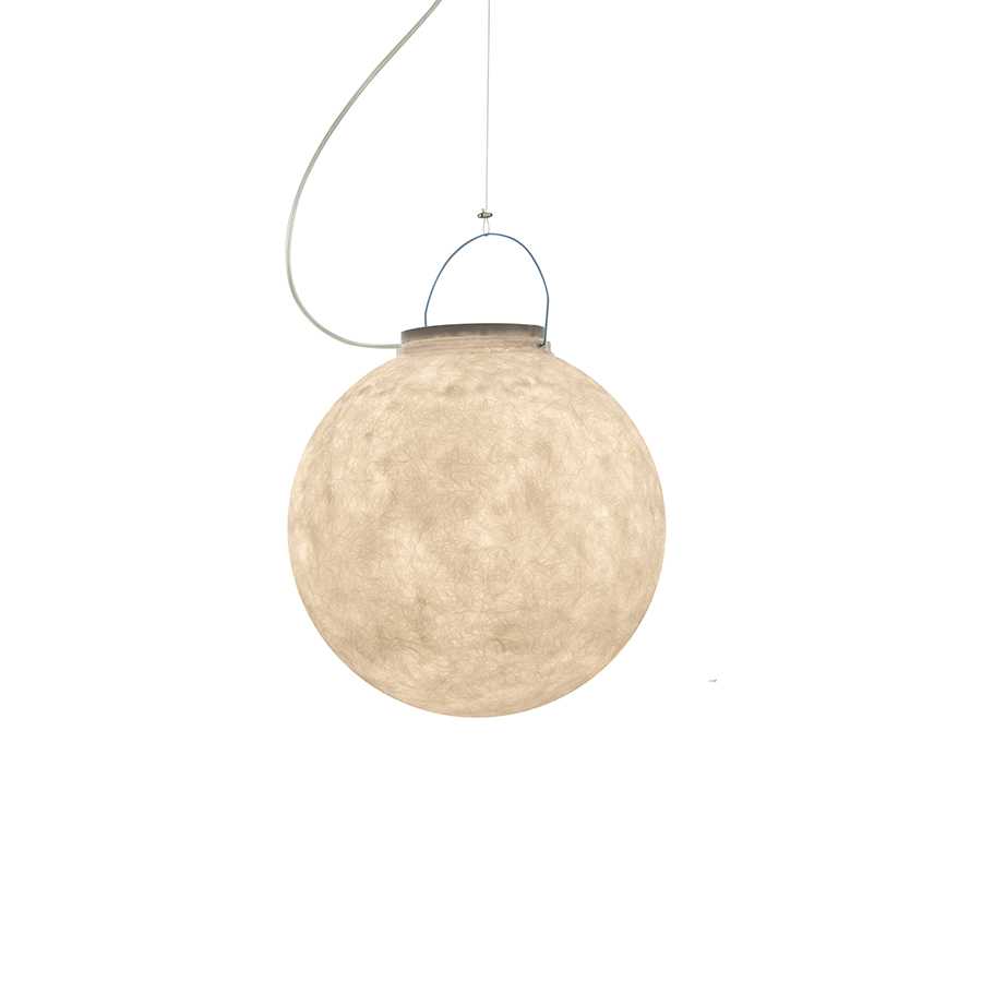 IN-ES.ARTDESIGN lampe à suspension pour extérieur LUNA 1 OUT (Bronze - Nebulite)