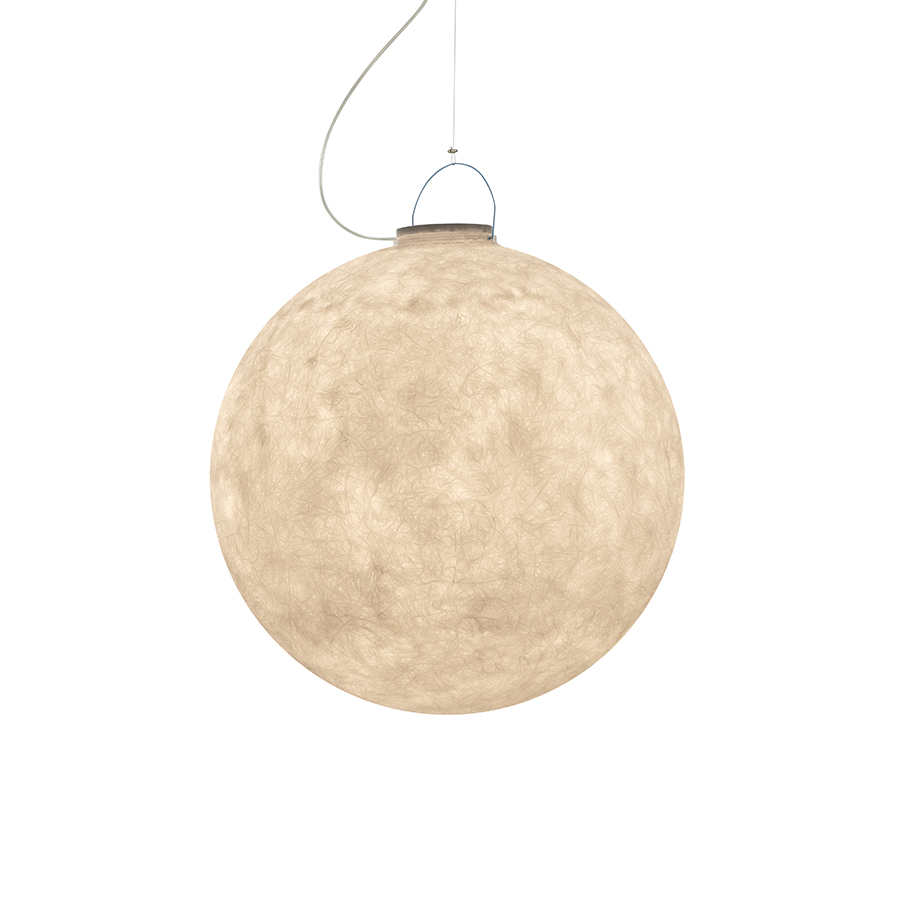 IN-ES.ARTDESIGN lampe à suspension pour extérieur LUNA 3 OUT (Bronze - Nebulite)