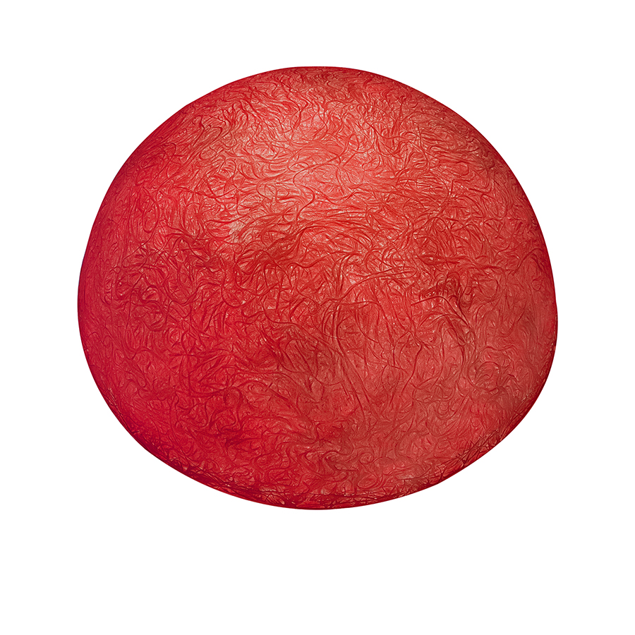 IN-ES.ARTDESIGN lampe murale applique pour extérieur BUTTON OUT (Rouge - Nebulite)