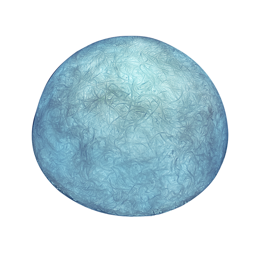 IN-ES.ARTDESIGN lampe murale applique pour extérieur BUTTON OUT (Bleu - Nebulite)