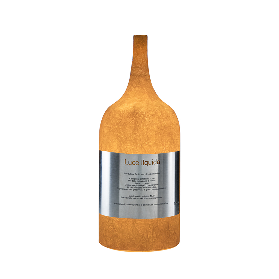 IN-ES.ARTDESIGN lampe de table LUCE LIQUIDA 1 (Orange - Nebulite)