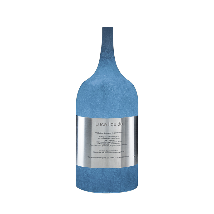 IN-ES.ARTDESIGN lampe de table LUCE LIQUIDA 1 (Bleu - Nebulite)