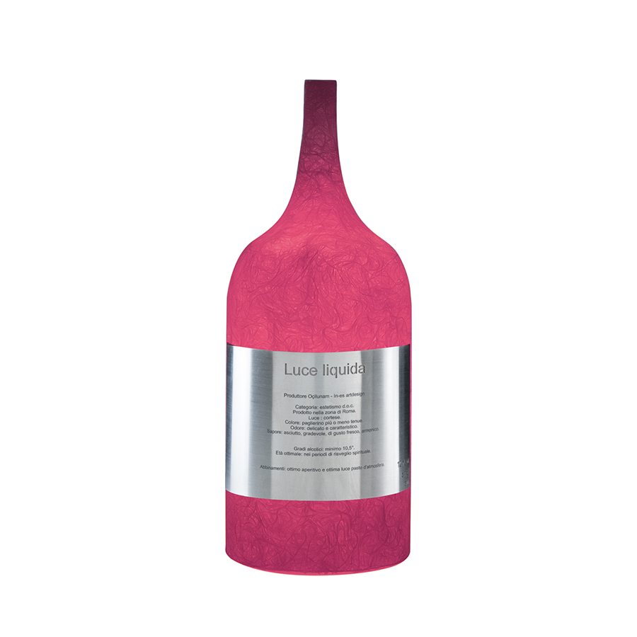 IN-ES.ARTDESIGN lampe de table LUCE LIQUIDA 1 (Magenta - Nebulite)