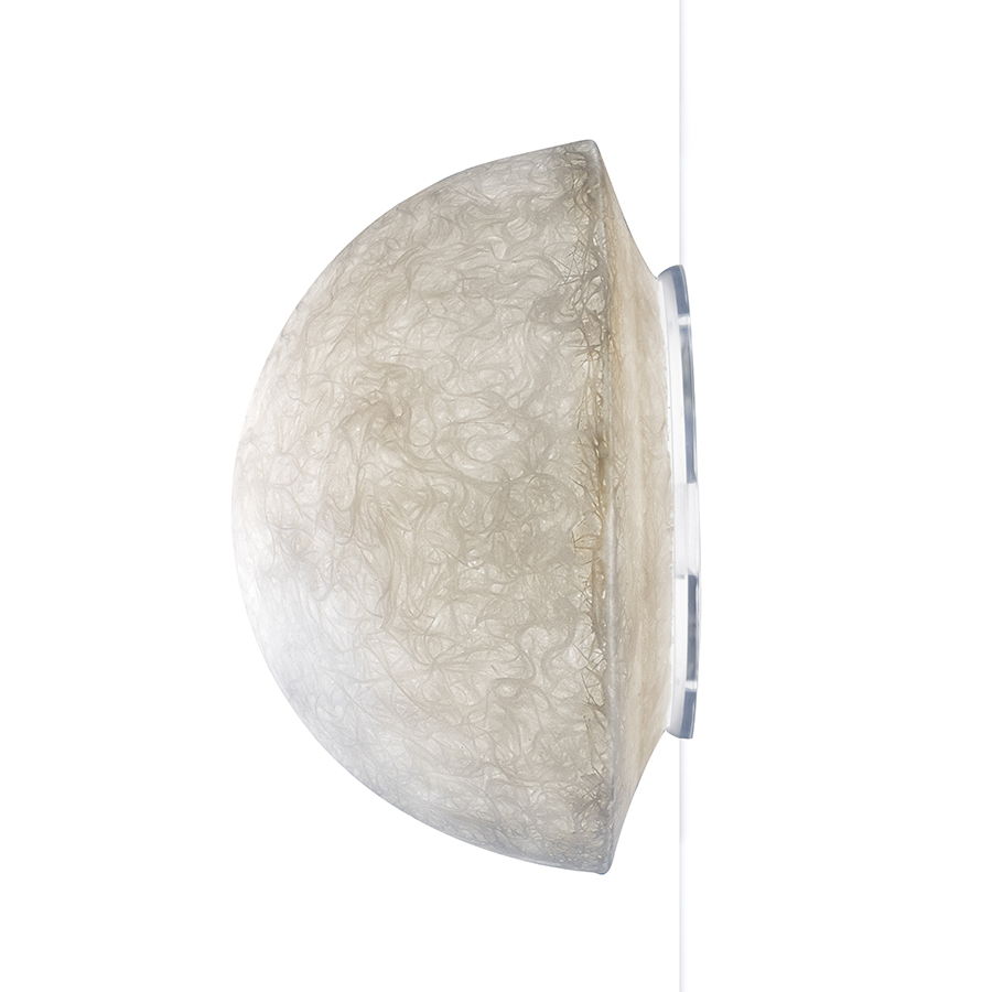 IN-ES.ARTDESIGN lampe murale applique BUTTON (Blanc - Nebulite)