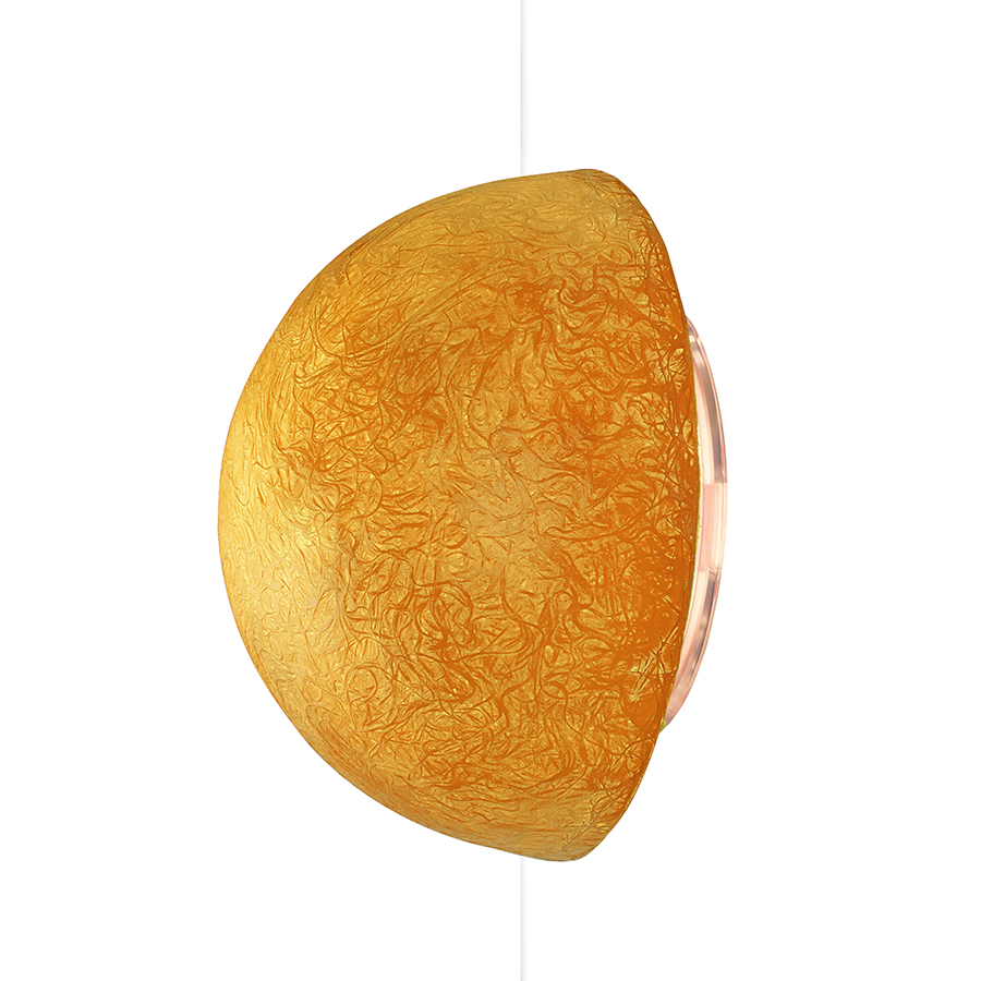 IN-ES.ARTDESIGN lampe murale applique BUTTON (Orange - Nebulite)