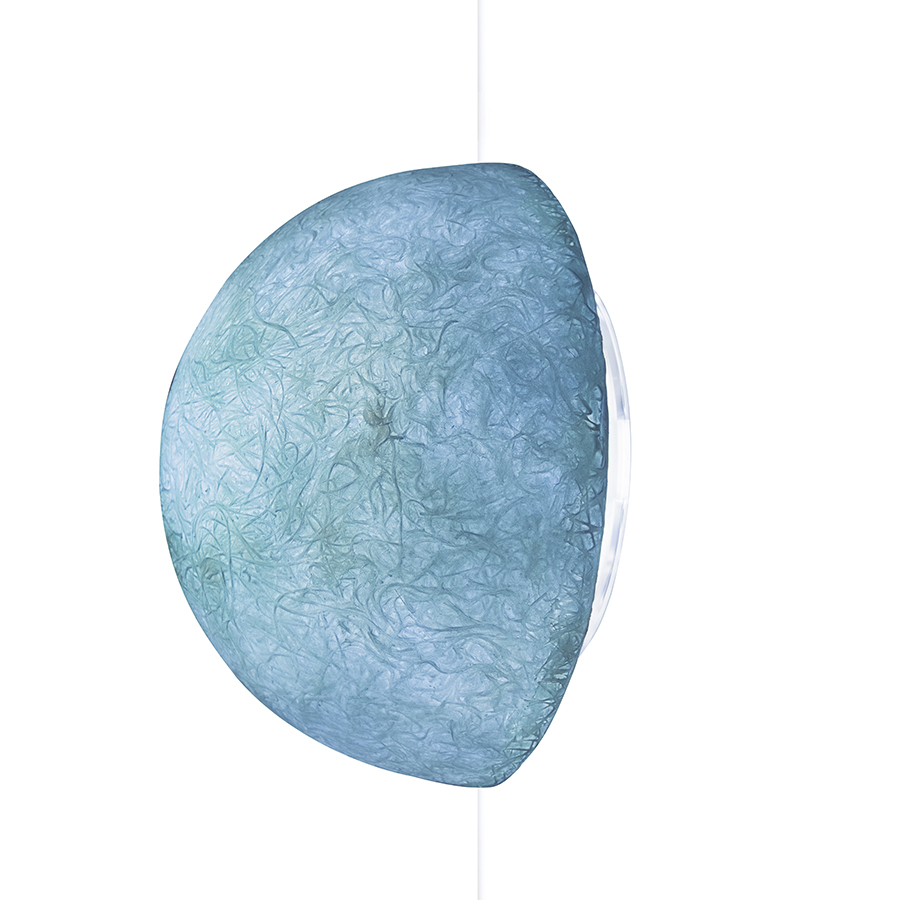 IN-ES.ARTDESIGN lampe murale applique BUTTON (Bleu - Nebulite)
