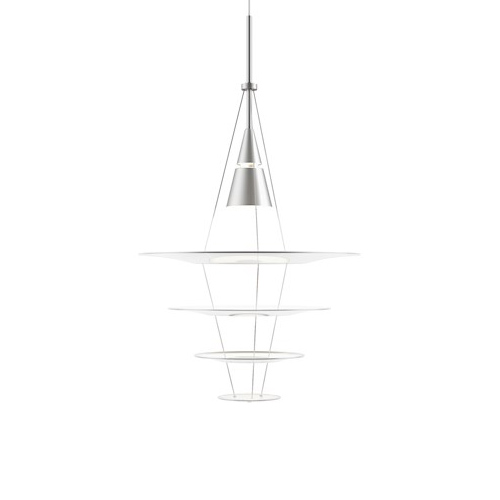 LOUIS POULSEN lampe à suspension ENIGMA (Ø 425 mm - Aluminium verni transparent)