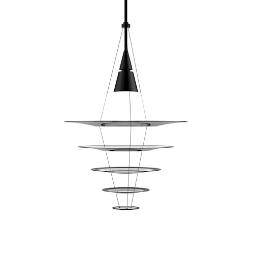 LOUIS POULSEN lampe à suspension ENIGMA (Ø 545 mm - Aluminium verni noir)