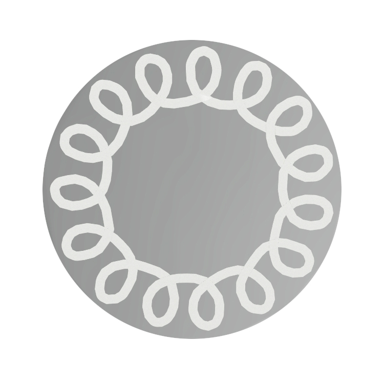 GERVASONI miroir mural BRICK 99 (Décoration en blanche - Verre)