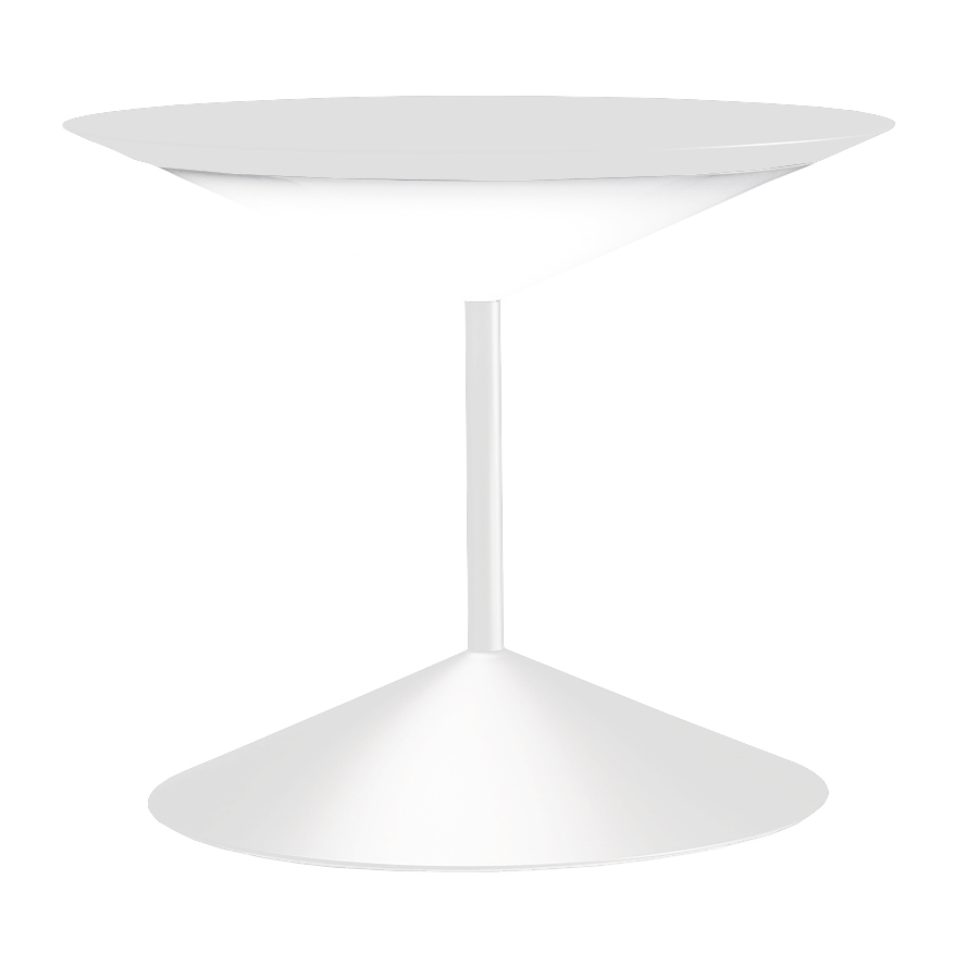PENTA LIGHT lampe de table NARCISO LARGE (Blanc Opaque - Métal)