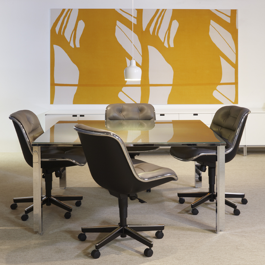 KNOLL armchair without arms POLLOCK EXECUTIVE