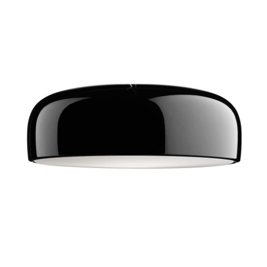FLOS lampe au plafond plafonnier SMITHFIELD C (Noir brillant - Méthacrylate / aluminium)