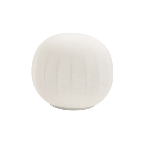 LUCEPLAN lampe de table LITA Ø 14 cm D92V14 (Ø 14 cm - Verre soufflé et aluminium)