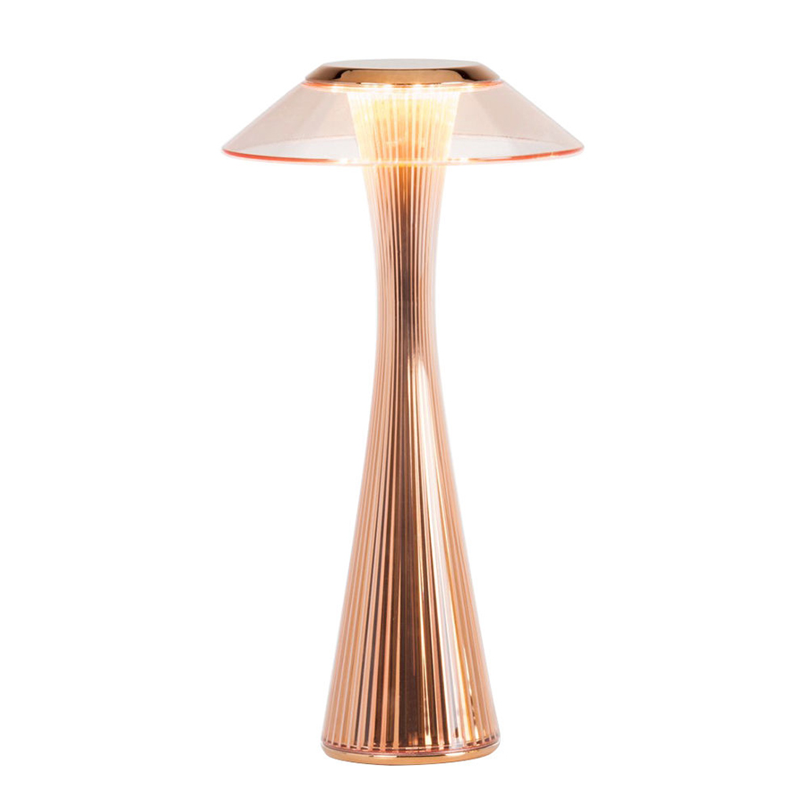 KARTELL lampe de table SPACE (Cuivre - PMMA transparent et ABS métallisé)