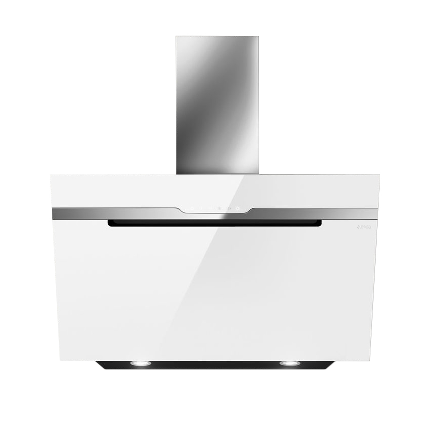 ELICA hotte murale MAJESTIC 90 cm (Blanc - Acier Inox et verre)