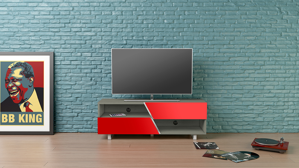 MUNARI meuble TV MK162 jusqu'à 65" Collection CORTINA WAVE