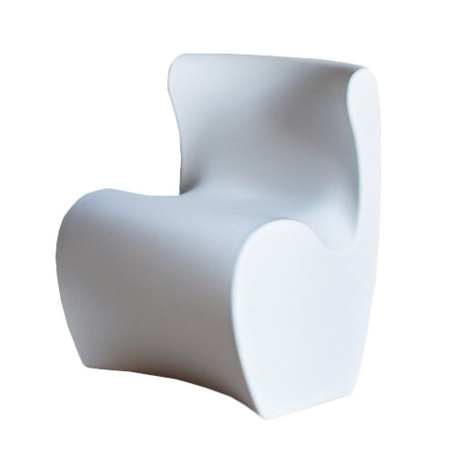 MYYOUR fauteuil LUCY (Blanc gaufré - Polyéthylène)