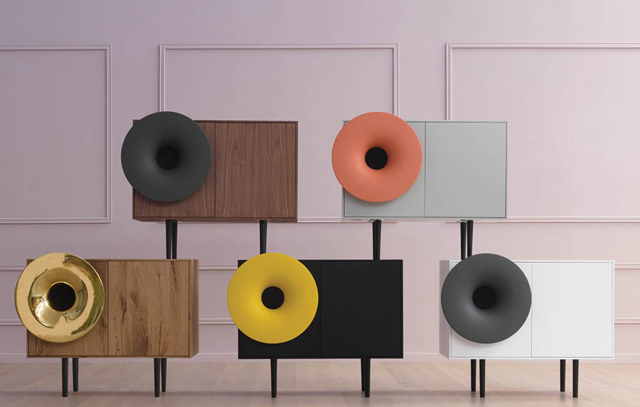 MINIFORMS cabinet avec système audio intégré CARUSO
