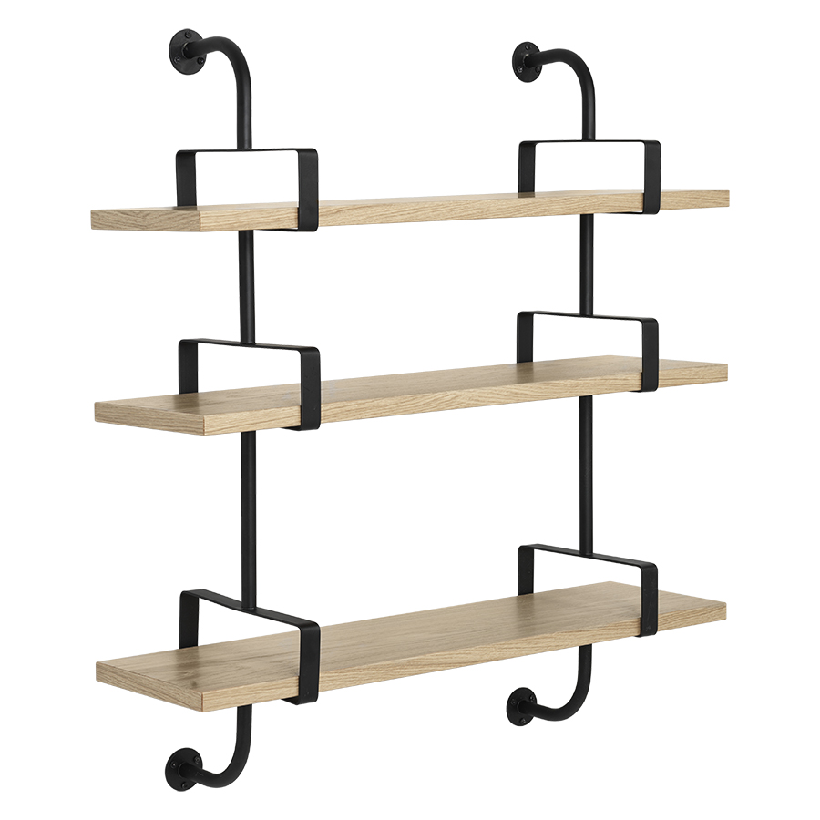 GUBI bibliothéque murale DEMON SHELF 3 étagères L 95 cm Matégot Collection (Chêne - Structure en frê