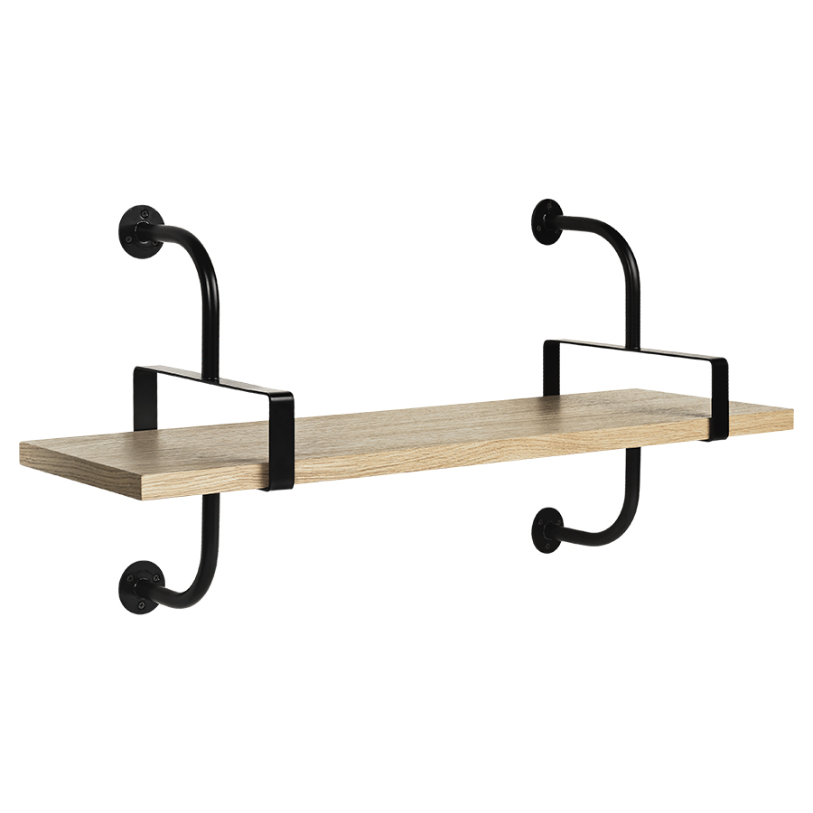 GUBI bibliothéque murale DEMON SHELF 1 étagère L 95 cm Matégot Collection (Chêne - Structure en frên