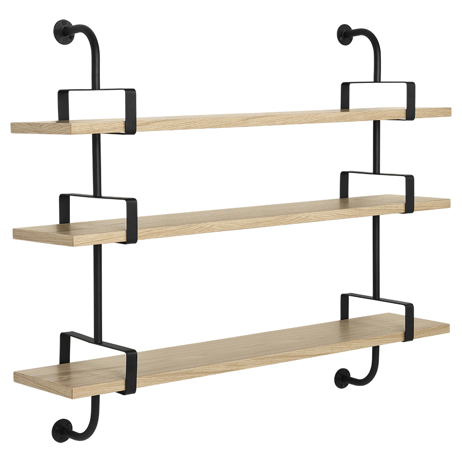 GUBI bibliothéque murale DEMON SHELF 3 étagères L 155 cm Matégot Collection (Chêne - Structure en fr