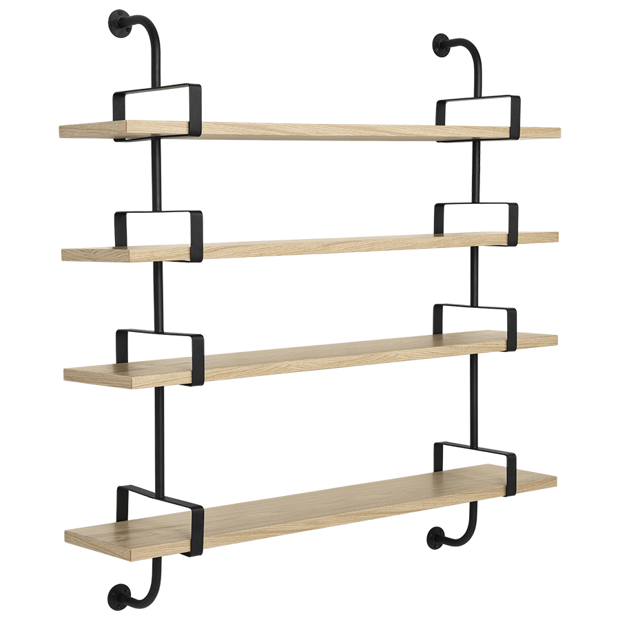 GUBI bibliothéque murale DEMON SHELF 4 étagères L 155 cm Matégot Collection (Chêne - Structure en fr