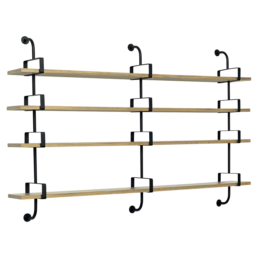 GUBI bibliothéque murale DEMON SHELF 4 étagères L 215 cm Matégot Collection (Chêne - Structure en fr