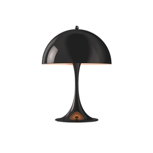 LOUIS POULSEN lampe de table PANTHELLA MINI (Noir - acrylique opalin verni et aluminium)