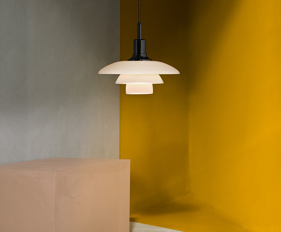 LOUIS POULSEN suspension lamp PH 3 1/2 3 GLASS