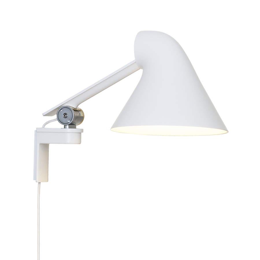 LOUIS POULSEN lampe murale applique NJP avec bras court (blanc 2700K - Aluminium)