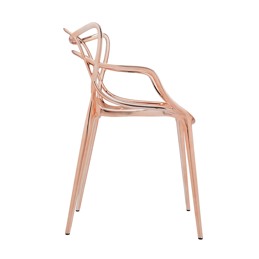 KARTELL set of 2 chairs MASTERS METAL PRECIOUS COLLECTION