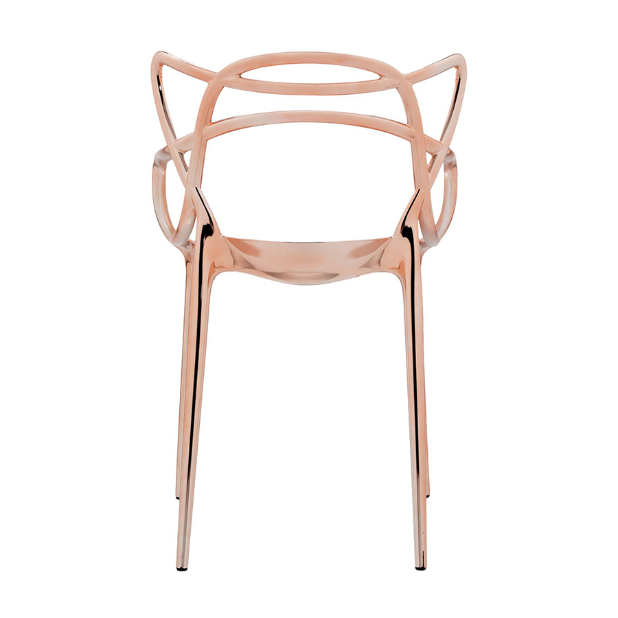 KARTELL set of 2 chairs MASTERS METAL PRECIOUS COLLECTION