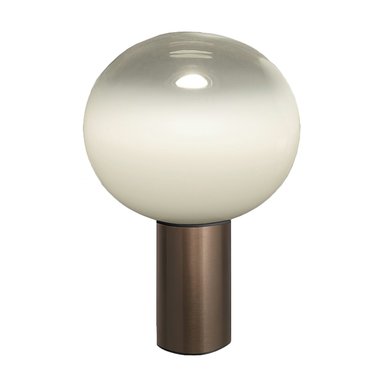 ARTEMIDE lampe de table LAGUNA à LED (Ø 26 cm Bronze - Verre soufflé, aluminium)