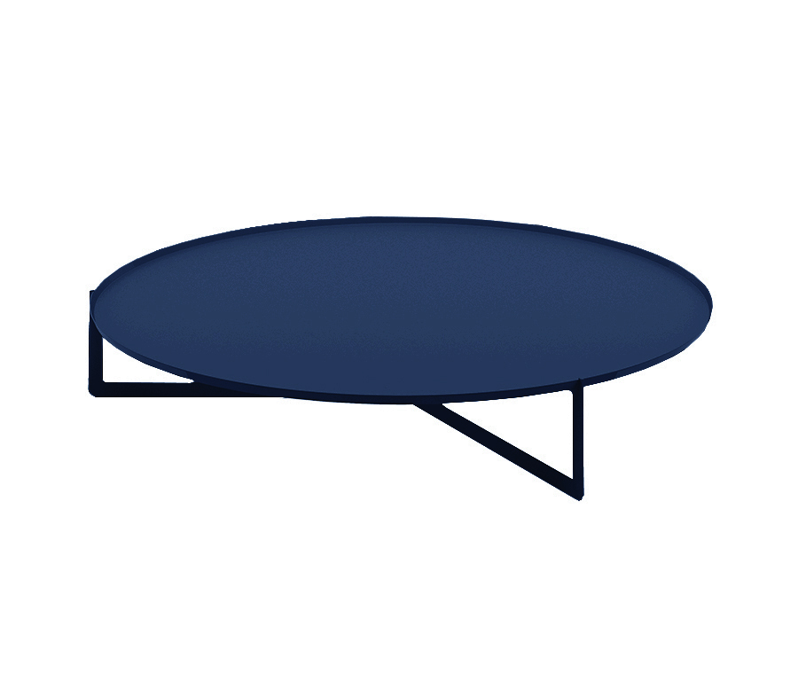 MEME DESIGN table basse pour extérieur ROUND 4 OUTDOOR (Bleu marine - Métal)