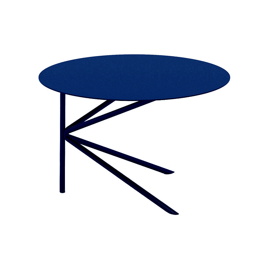 MEME DESIGN table basse pour extérieur TWIN BASSO OUTDOOR (Bleu marine - Métal)