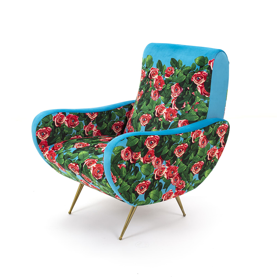 SELETTI upholstered TOILETPAPER ARMCHAIR