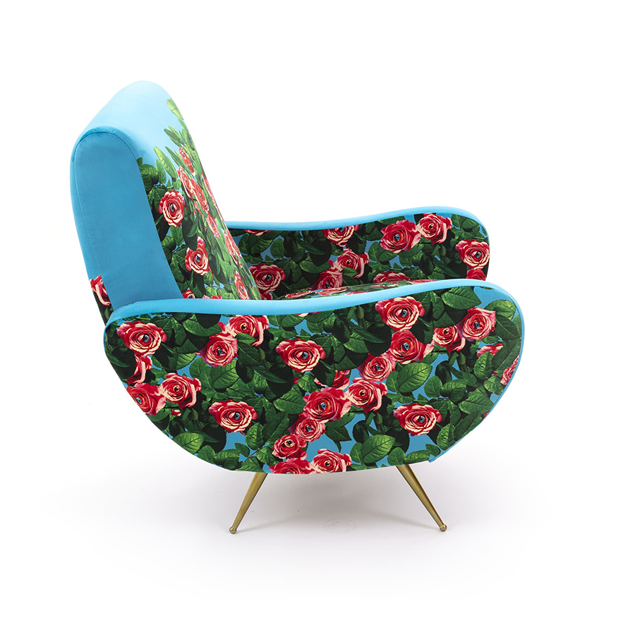 SELETTI upholstered TOILETPAPER ARMCHAIR