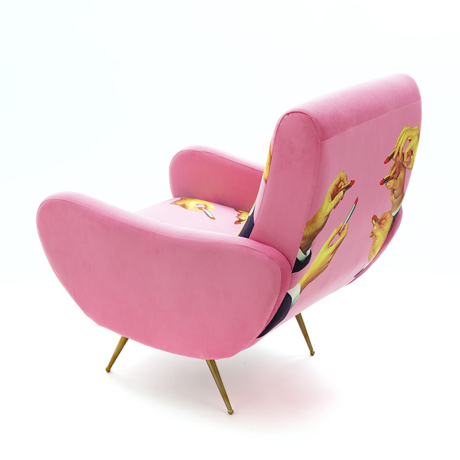SELETTI upholstered TOILETPAPER ARMCHAIR