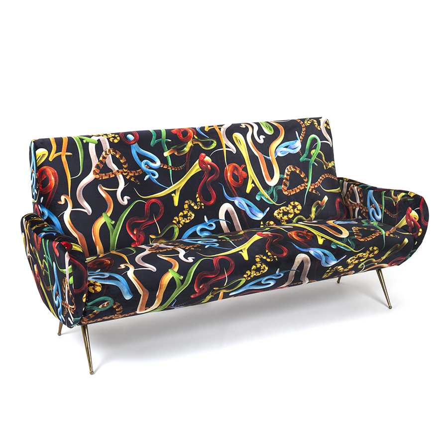 SELETTI sofa 3 places TOILETPAPER ARMCHAIR