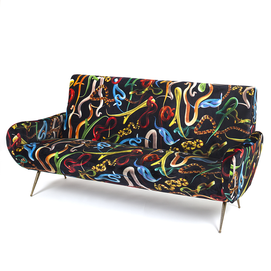 SELETTI sofa 3 places TOILETPAPER ARMCHAIR