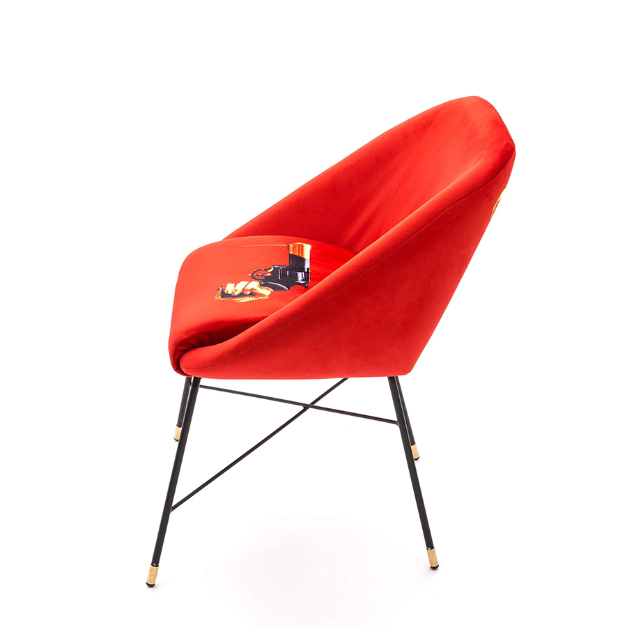 SELETTI chaise rembourrée TOILETPAPER PADDED CHAIR