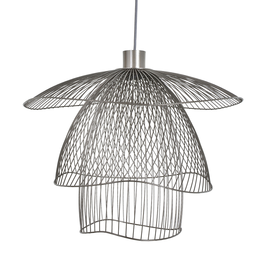 FORESTIER lampe à suspension PAPILLON SMALL (Taupe métallique - Métal)