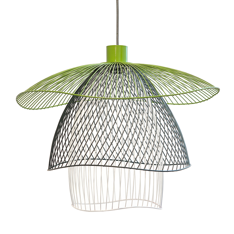 FORESTIER lampe à suspension PAPILLON SMALL (Bleu / Blanc / Vert - Métal)