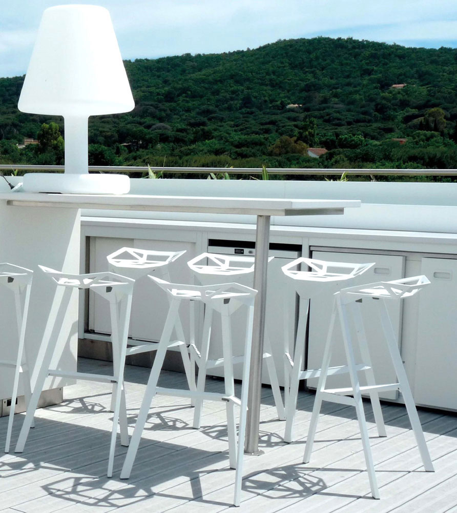 MAGIS set of 2 outdoor stools STOOL ONE H 74 cm