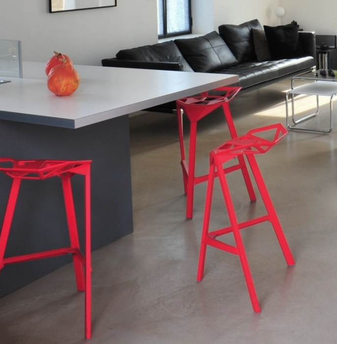 MAGIS set de 2 tabourets pour extérieur STOOL ONE H 84 cm