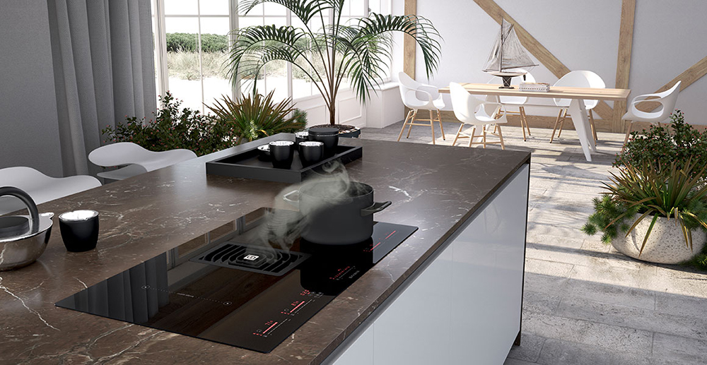 FABER induction hob with recycling hood GALILEO NG