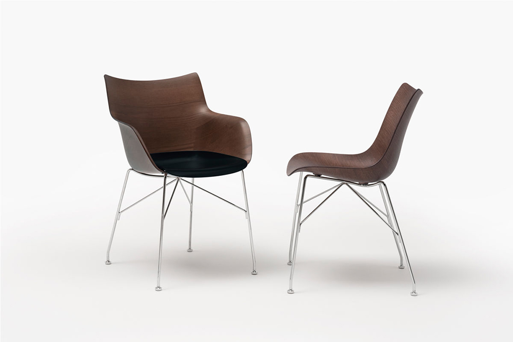 KARTELL chair with arms Q/WOOD