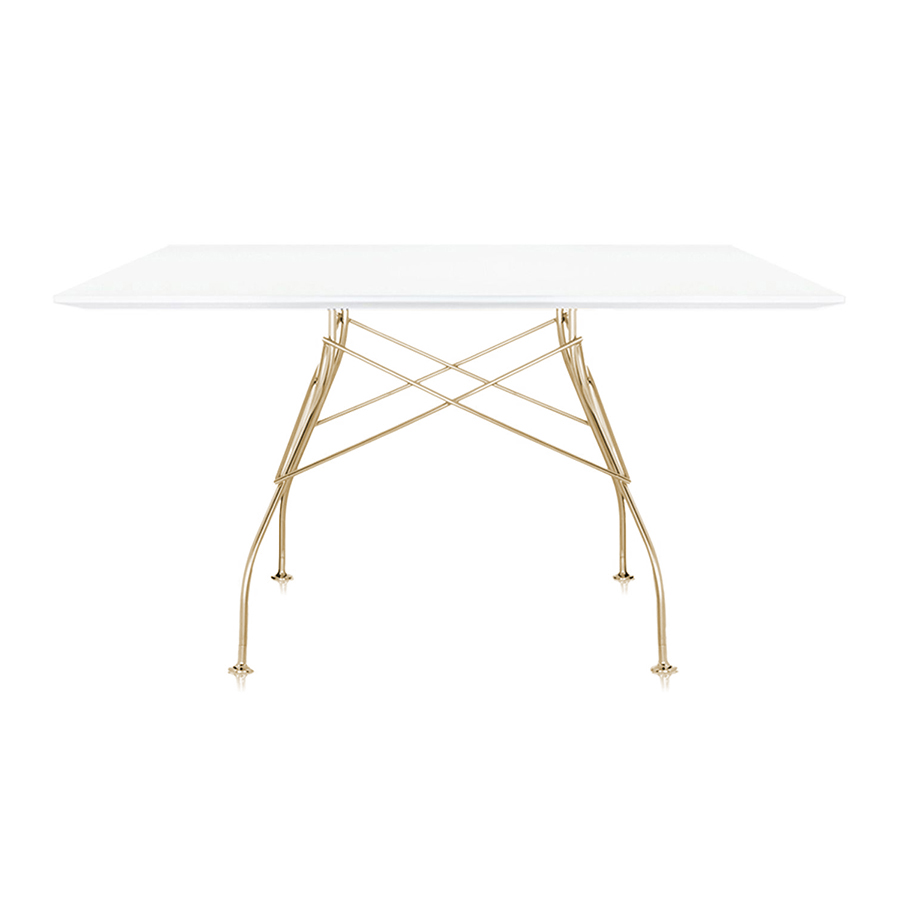 KARTELL square table GLOSSY 130 x 130 cm